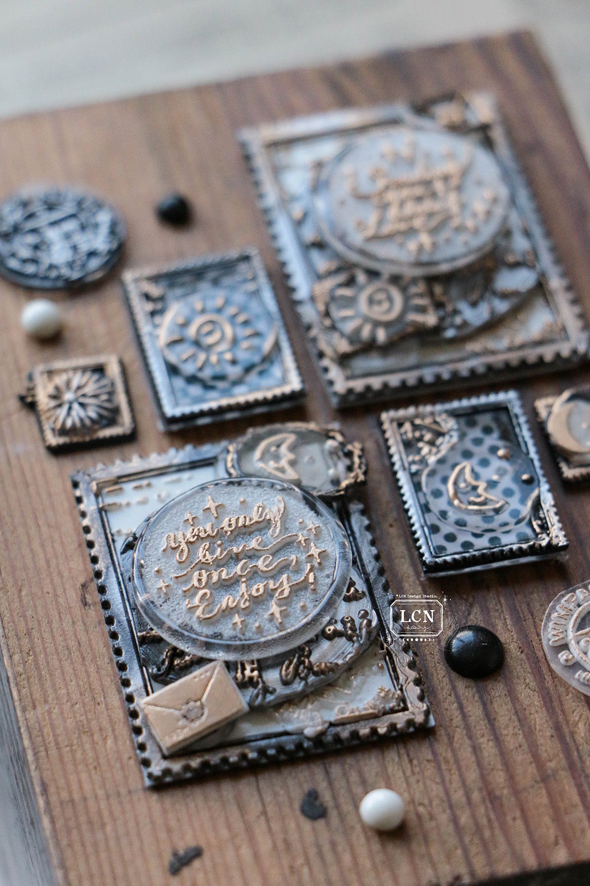LCN wax seal stamp set: Sayings: Live Once