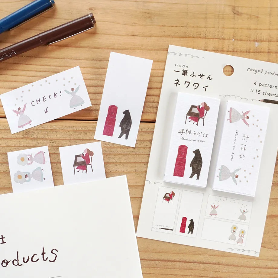 Cozyca products: ネクタイ (necktie): Sticky Notes: Write the Letter to You / Ohana - Flowers