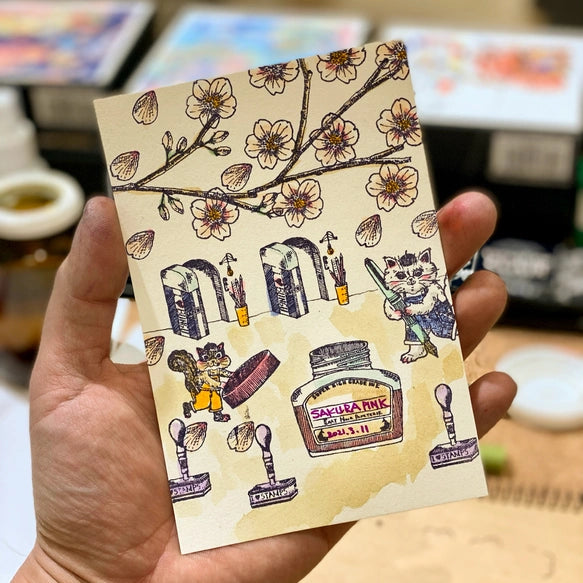 Sakura Stamp Set (Alisa & Akamegane)