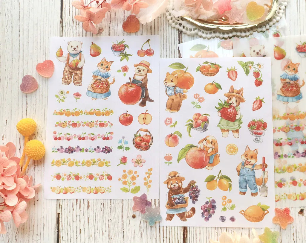 Maruco: Animal Fruit Orchard – Transfer Stickers