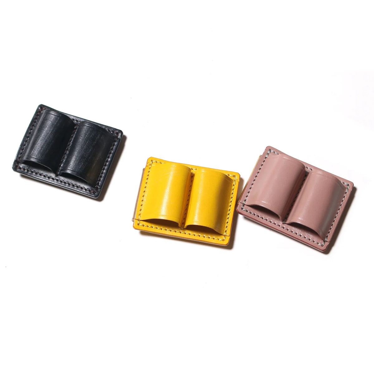 Bridle leather clip pen holder