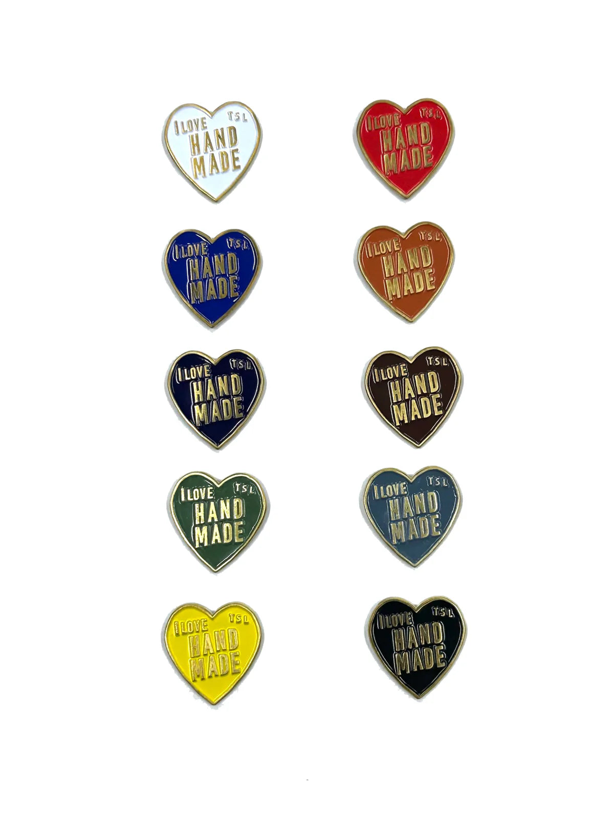 TSL Heart Logo Pins