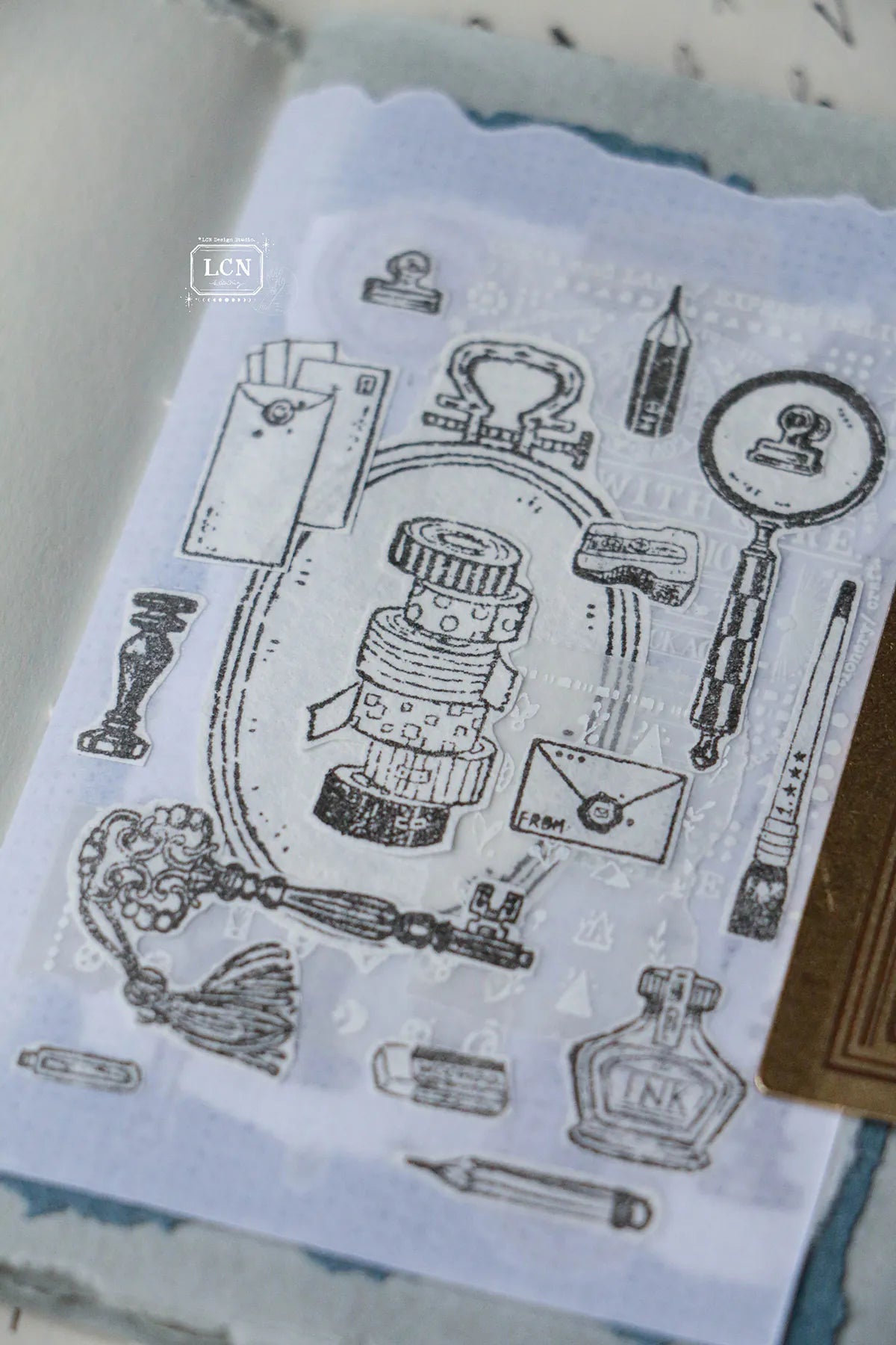 LCN Rubber Stamp: On The Desk Ⅱ Set (12 stamps)