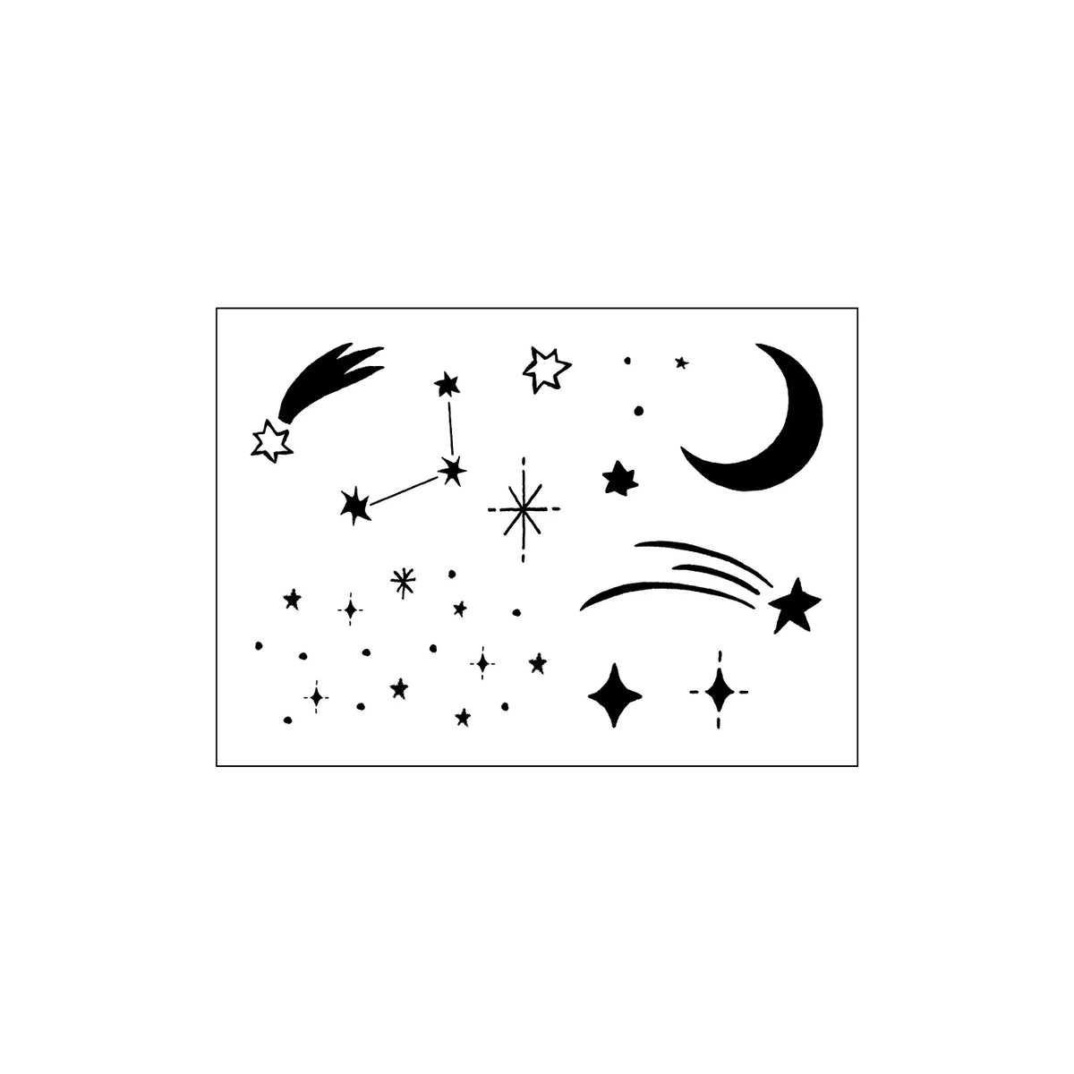 Pocket-Sized Clear Stamp Set - Starry Sky