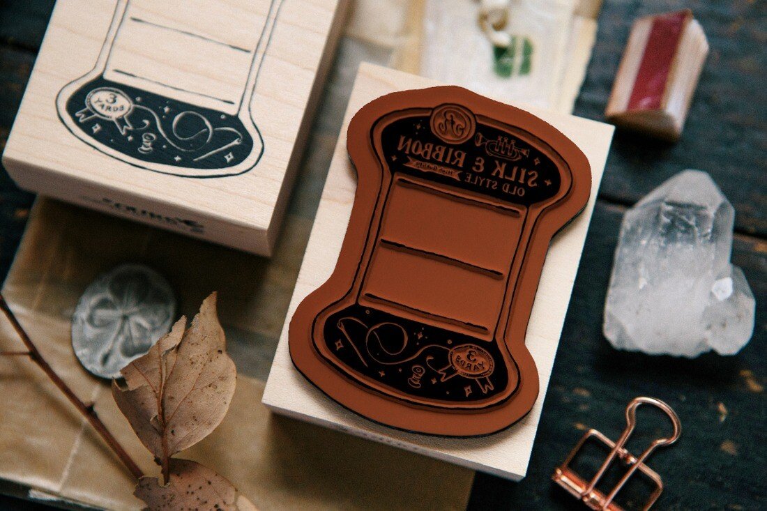 OURS Studio: Rubber Stamp - Thread Card Rubber Stamp