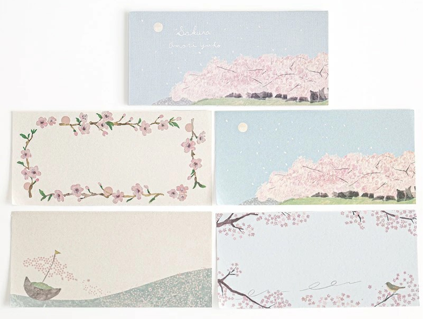 Cozyca products: Yuko Omori: Letter Pad - Sakura (Cherry blossoms)