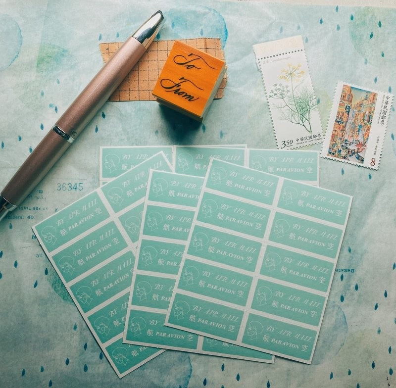 LA DOLCE VITA: Stickers - Air Mail sticker (50 pics)