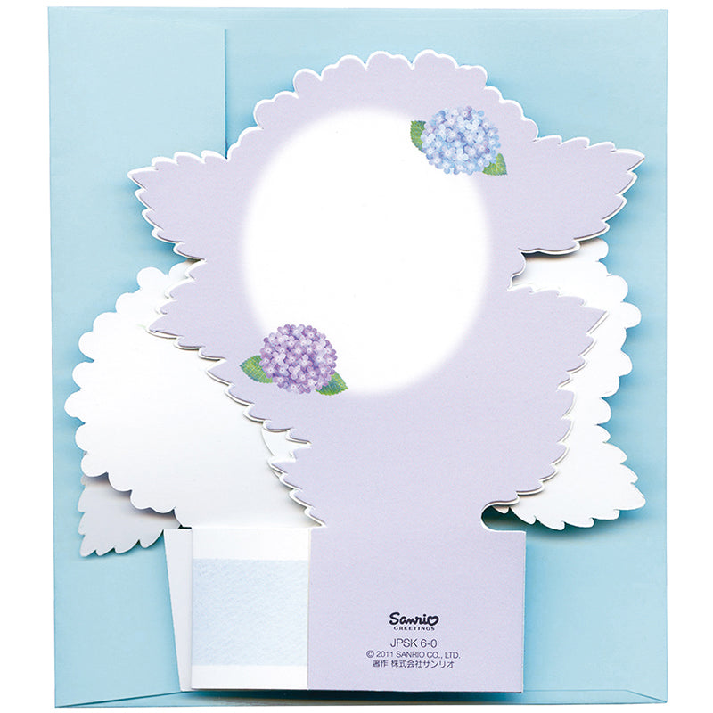 Sanrio Greeting Card: Hydrangea in a Vase