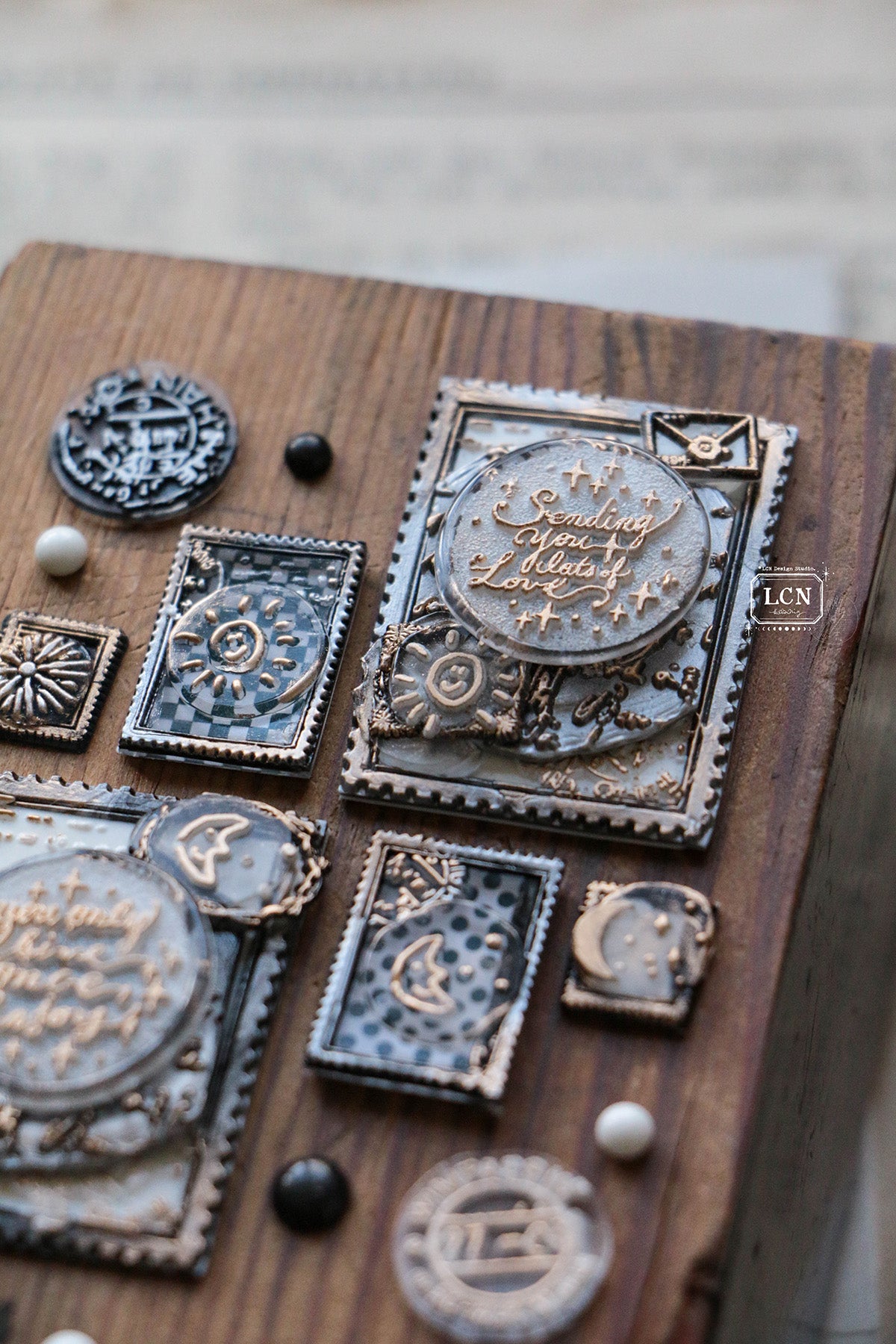 LCN Wax Seal Stamp set: Sayings: Sending Love.
