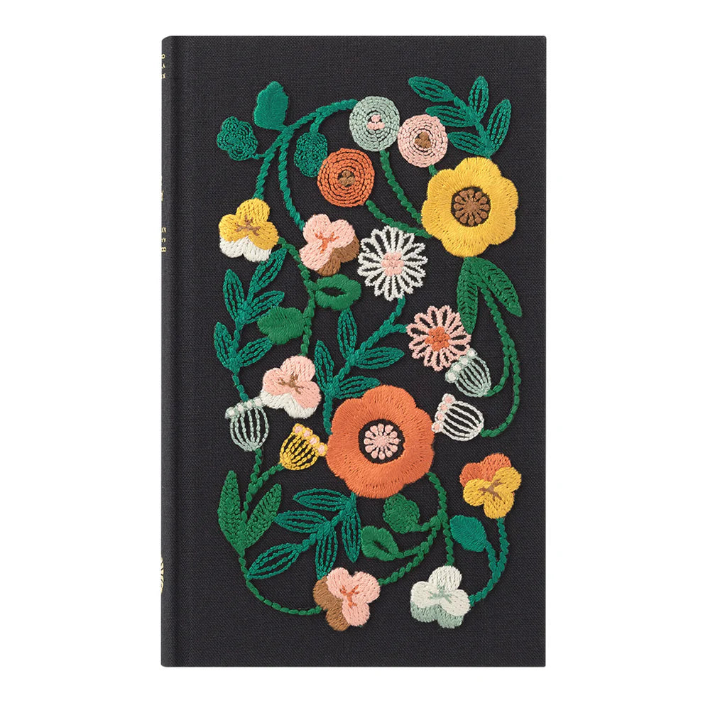 Midori 5 Years Diary Embroidered Floral Pattern