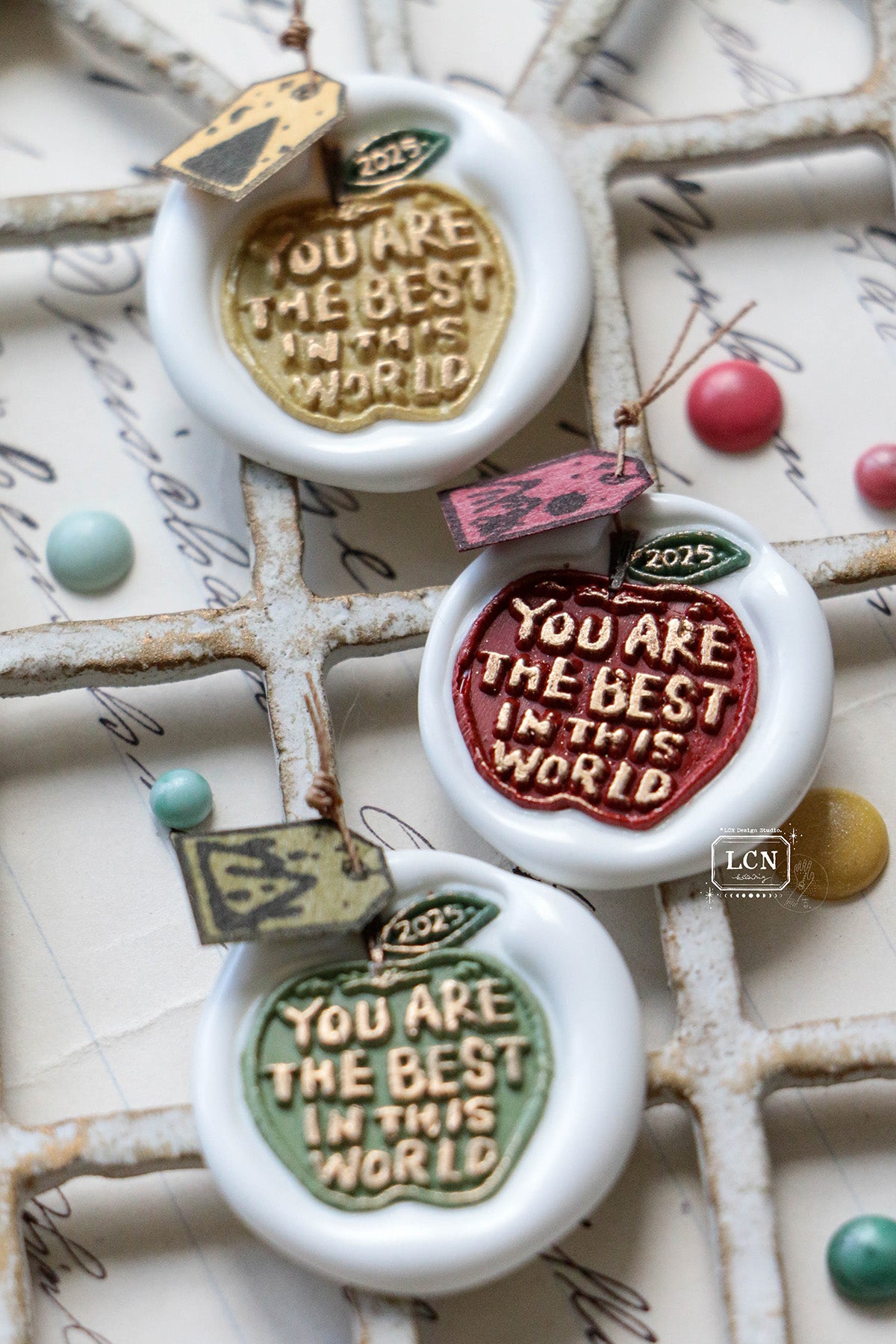 LCN Wax Seal Stamp Set: Apple - You Are The Best