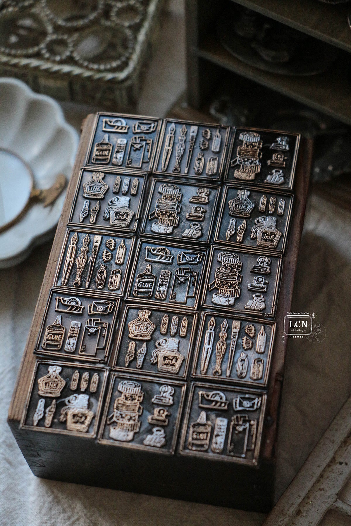 LCN Wax Seal Stamp Set: Stationery Tile 8