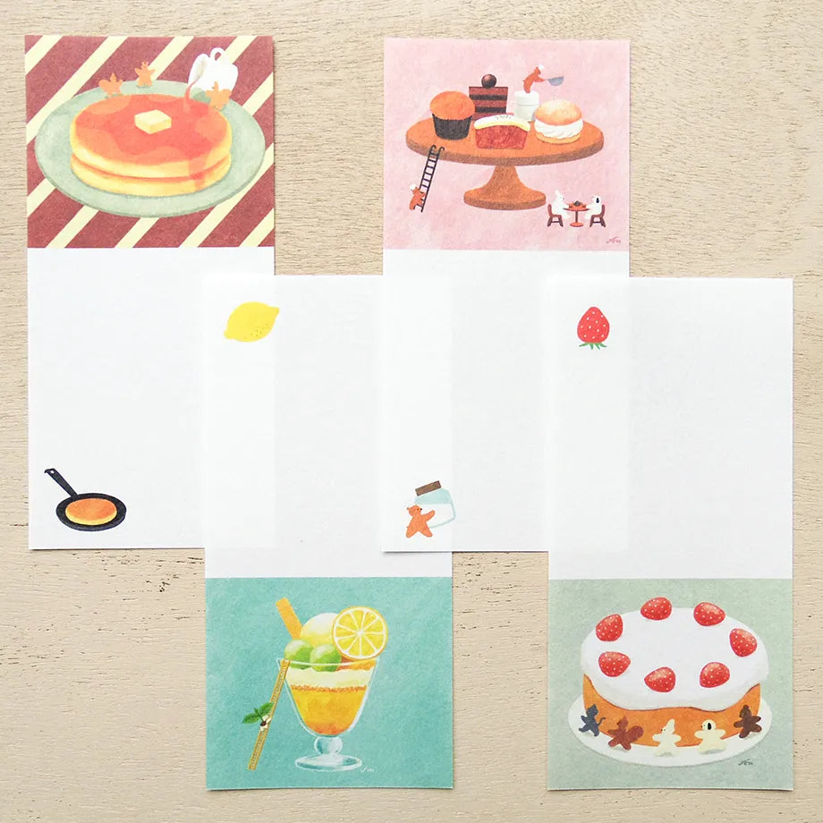 Cozyca products: Mariko Fukuoka: Letter Pad - Sweets