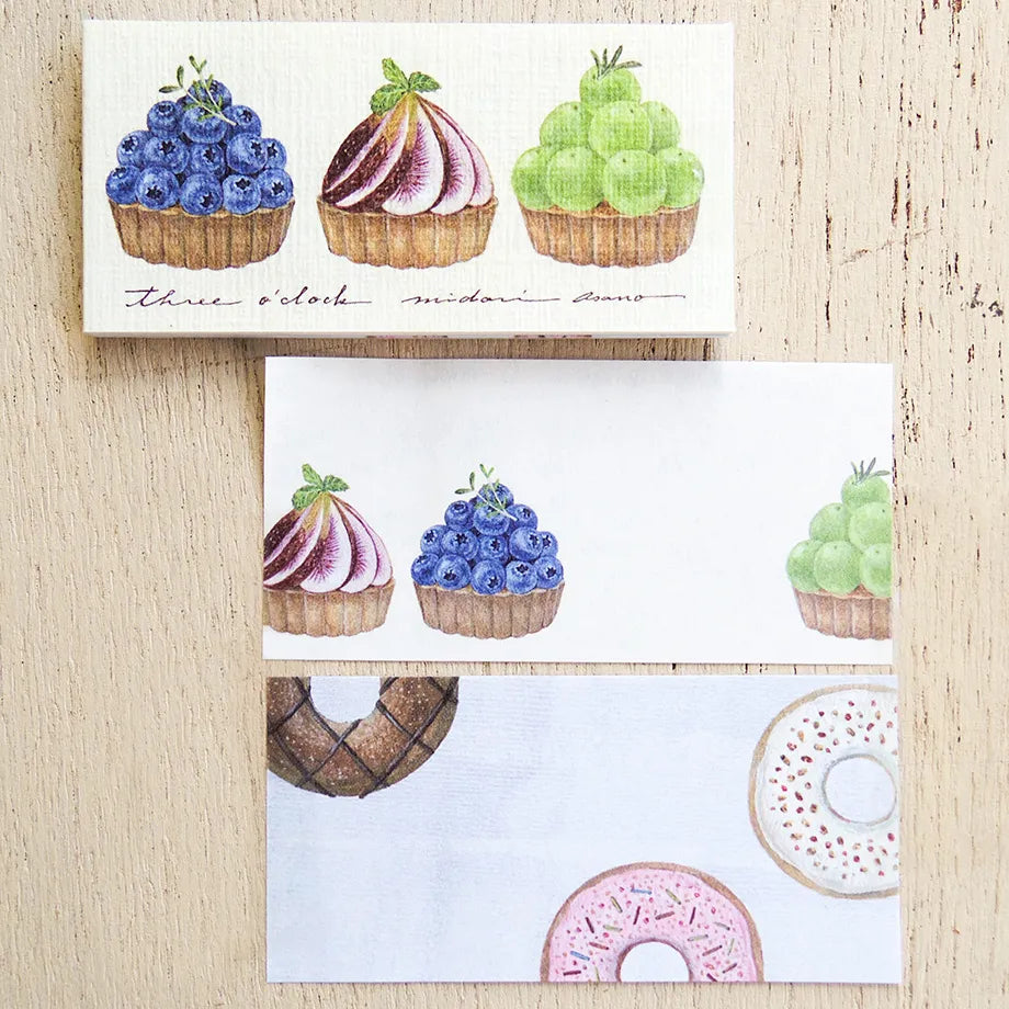 Cozyca products: Midori Asano: Sticky Notes: My Favourite Mugs - three o'clock