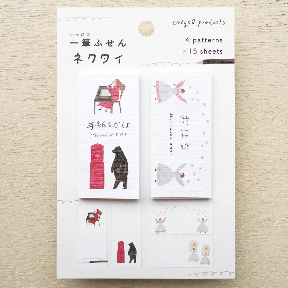 Cozyca products: ネクタイ (necktie): Sticky Notes: Write the Letter to You / Ohana - Flowers