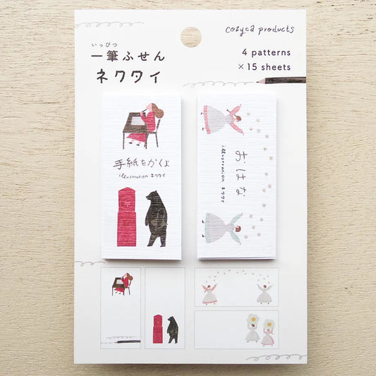 Cozyca products: ネクタイ (necktie): Sticky Notes: Write the Letter to You / Ohana - Flowers
