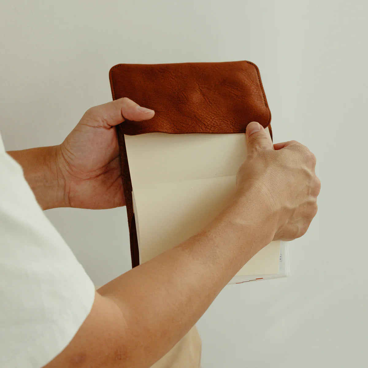 TSL Oil Leather Notebook Cover (A5)