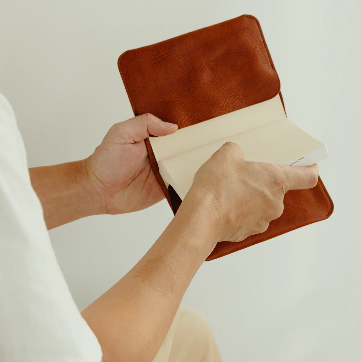 TSL Oil Leather Notebook Cover (A6)
