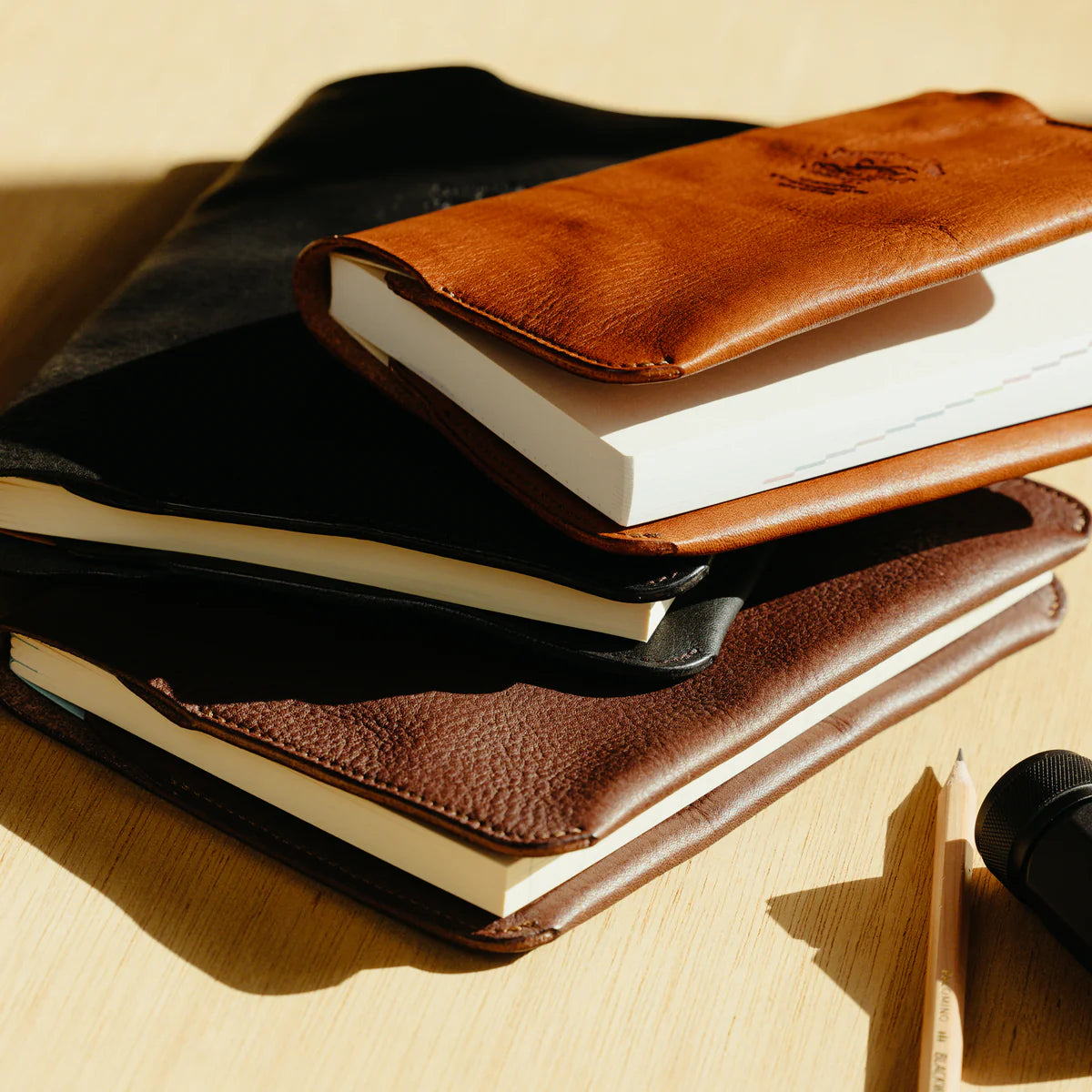 TSL Oil Leather Notebook Cover (A5)