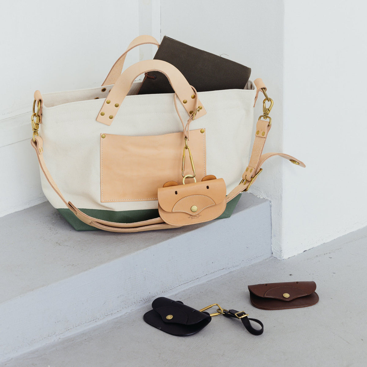 PRE-ORDER: TSL Leather Bear Purse