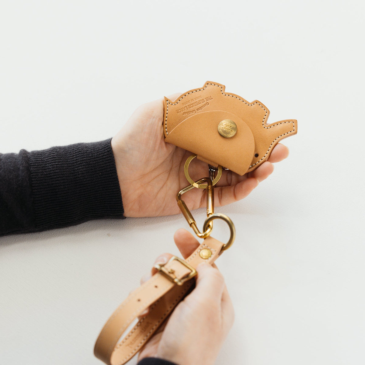 PRE-ORDER: TSL Leather Elephant Coin Case