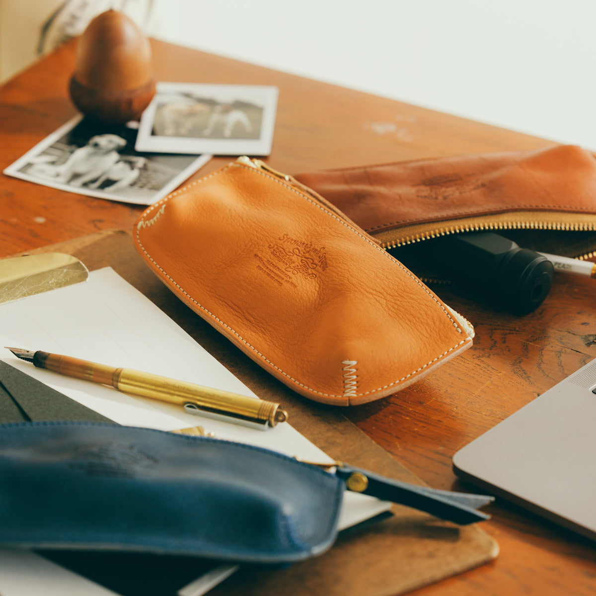 PRE-ORDER: TSL Oil leather pen case