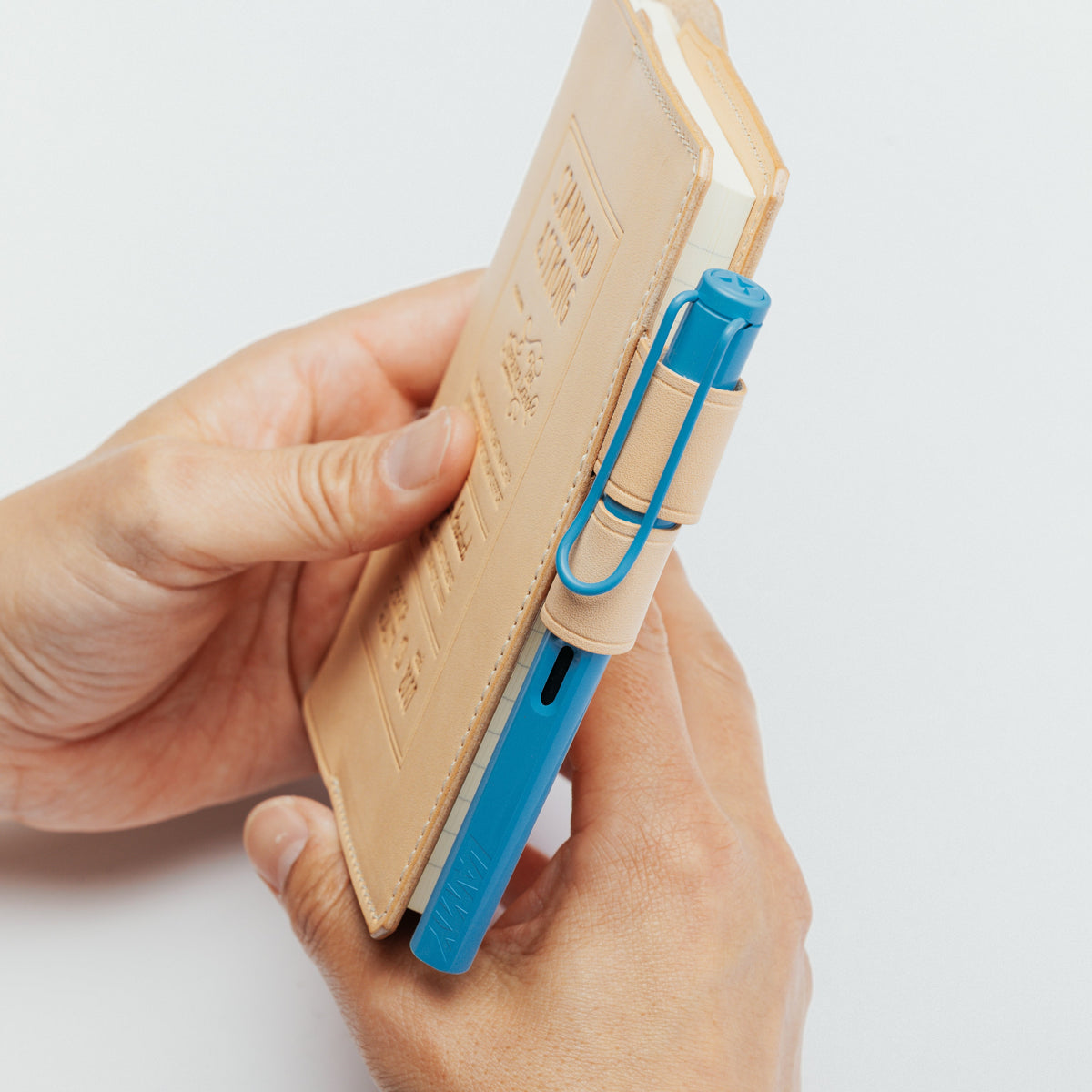PRE-ORDER: A6 Notebook Cover Keeper, TSL Stamped leather