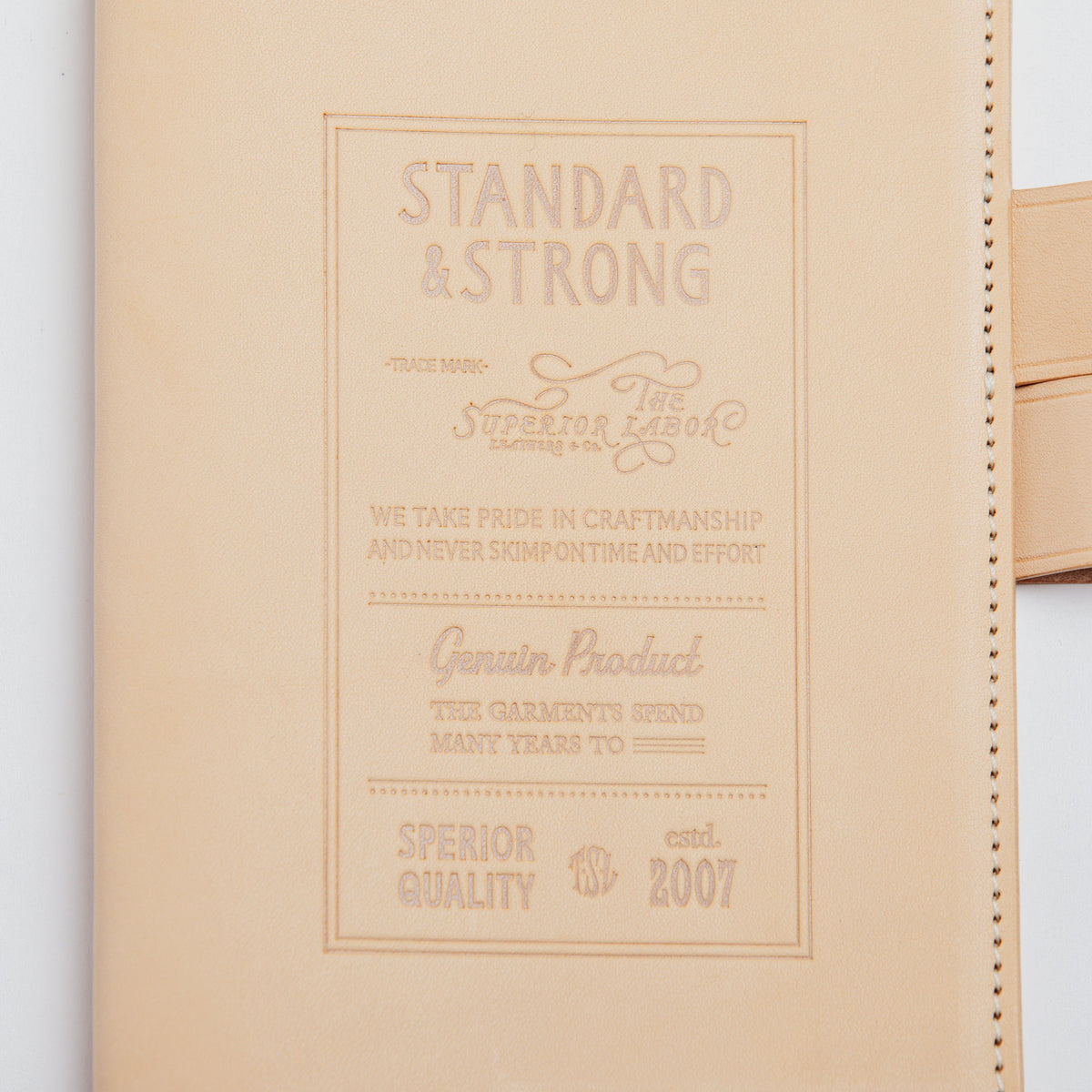PRE-ORDER: A6 Notebook Cover Keeper, TSL Stamped leather