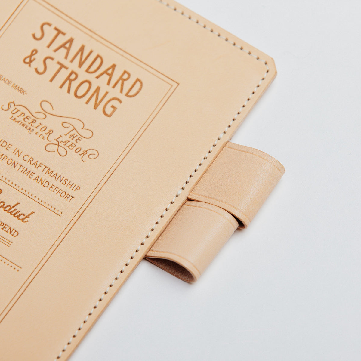 PRE-ORDER: A6 Notebook Cover Keeper, TSL Stamped leather