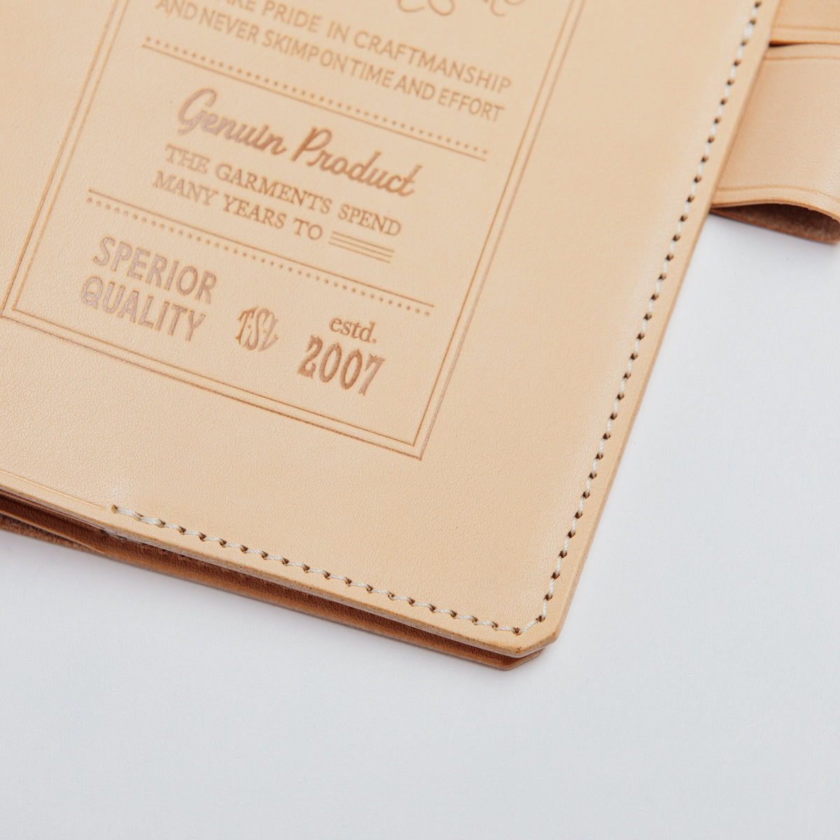 PRE-ORDER: A6 Notebook Cover Keeper, TSL Stamped leather