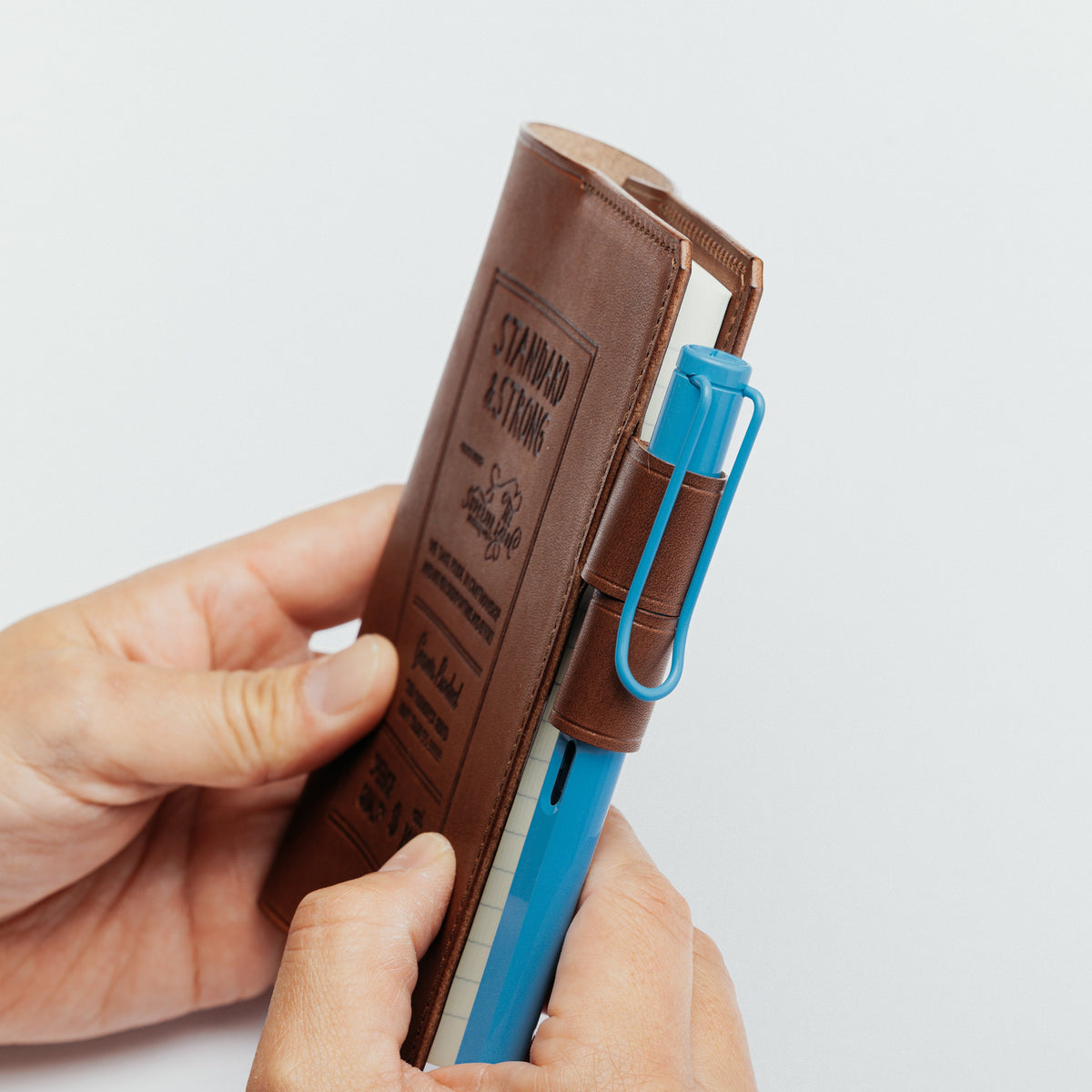 PRE-ORDER: A6 Notebook Cover Keeper, TSL Stamped leather