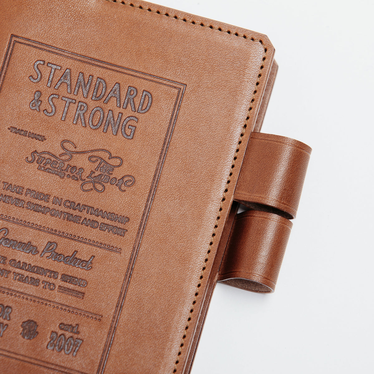 PRE-ORDER: A6 Notebook Cover Keeper, TSL Stamped leather