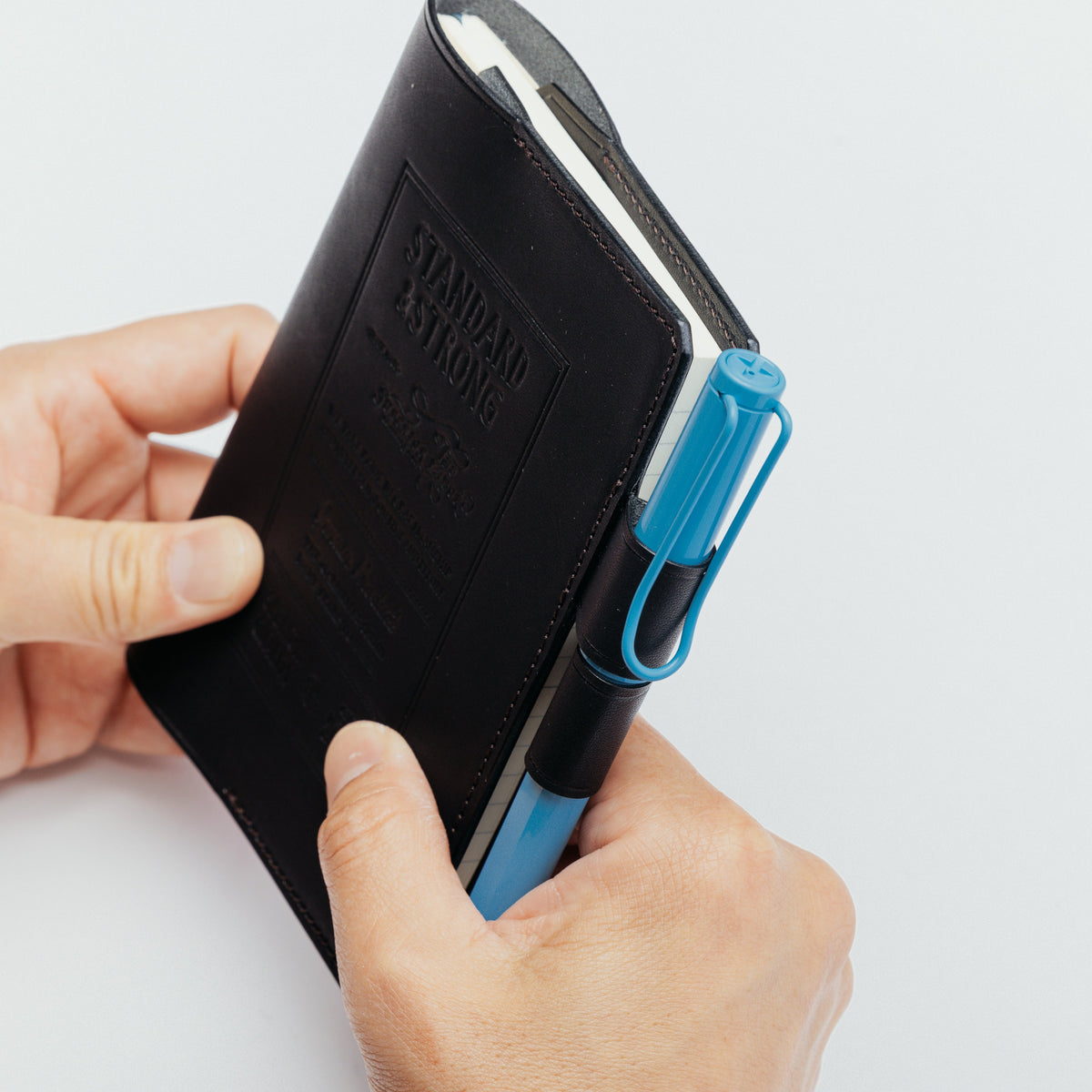 PRE-ORDER: A6 Notebook Cover Keeper, TSL Stamped leather