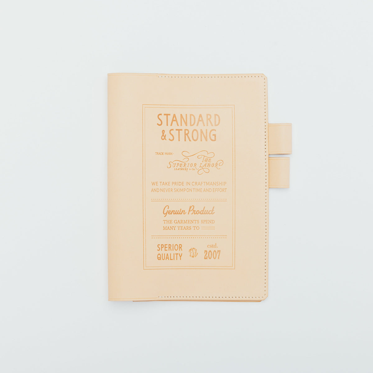 PRE-ORDER: A5 Notebook Cover Keeper, TSL Stamped leather