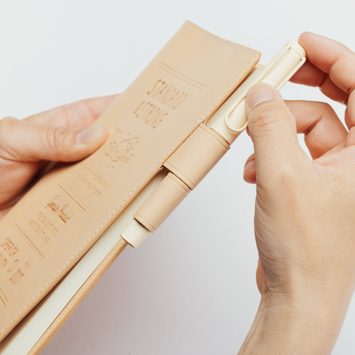 PRE-ORDER: A5 Notebook Cover Keeper, TSL Stamped leather