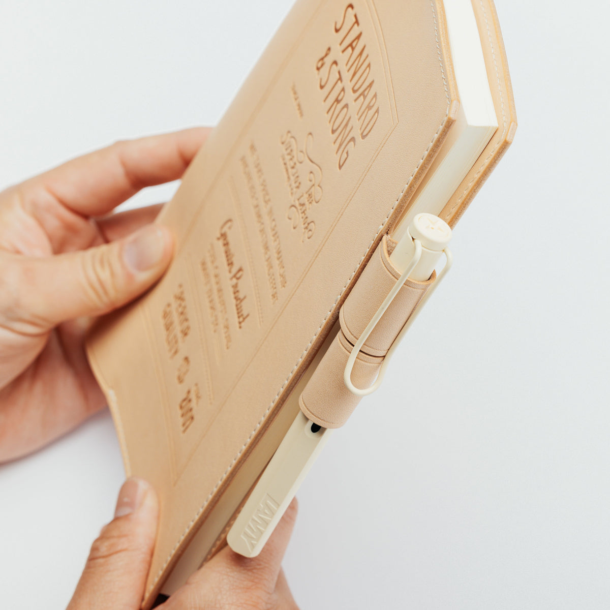 PRE-ORDER: A5 Notebook Cover Keeper, TSL Stamped leather