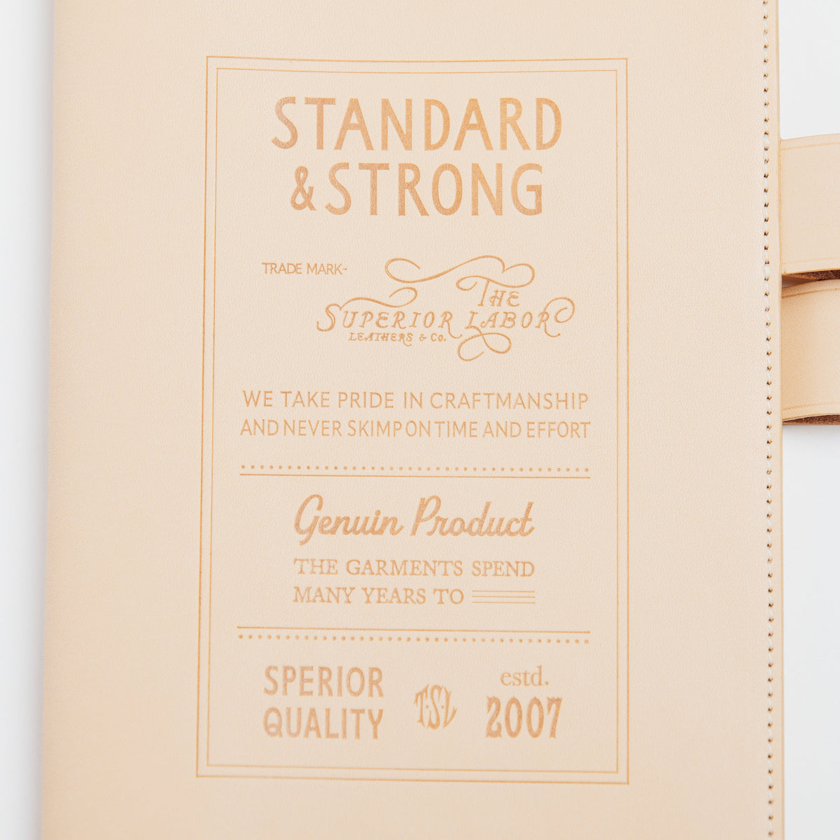PRE-ORDER: A5 Notebook Cover Keeper, TSL Stamped leather