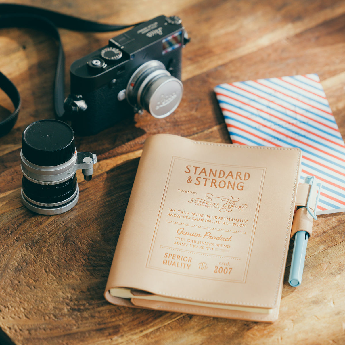 PRE-ORDER: A5 Notebook Cover Keeper, TSL Stamped leather
