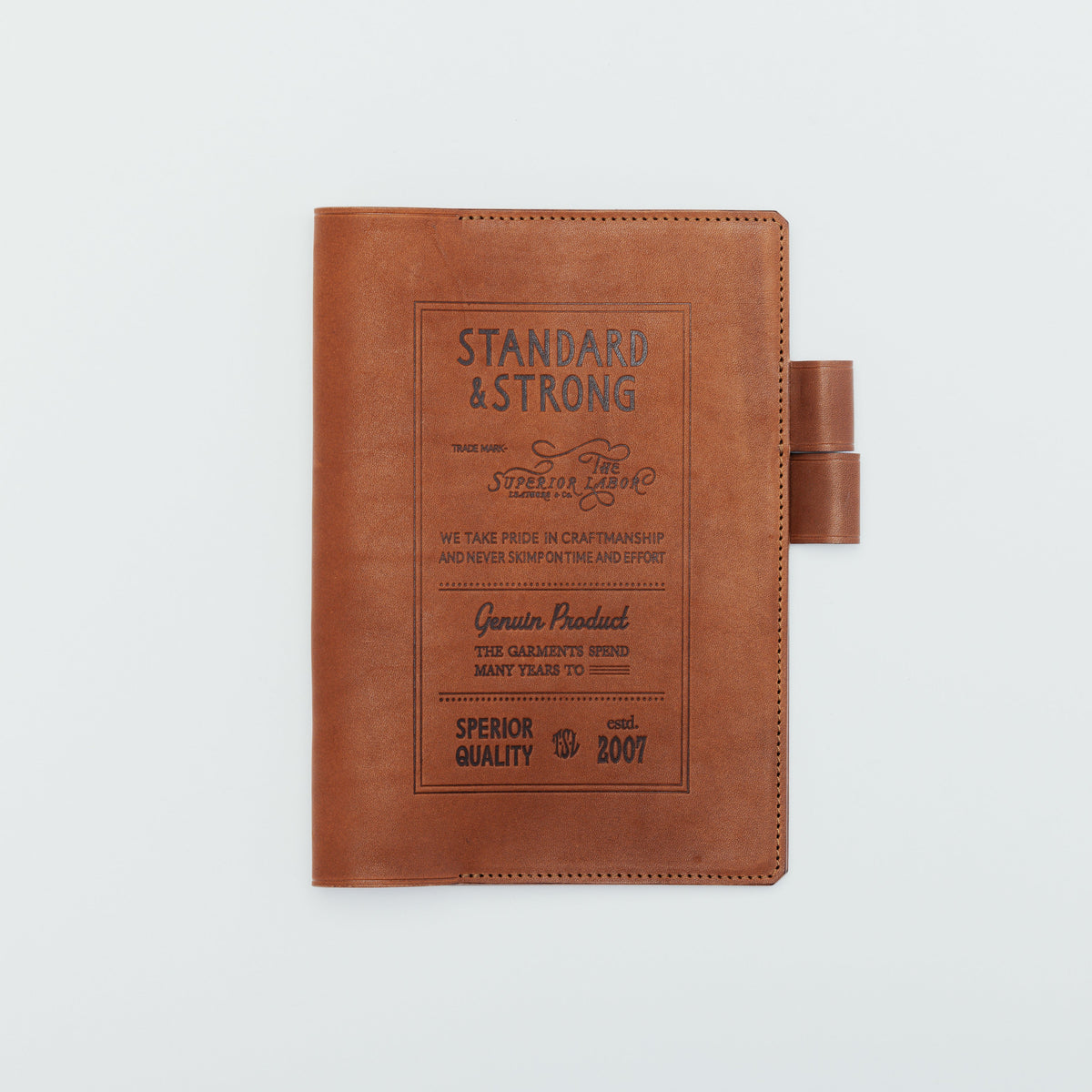 PRE-ORDER: A5 Notebook Cover Keeper, TSL Stamped leather