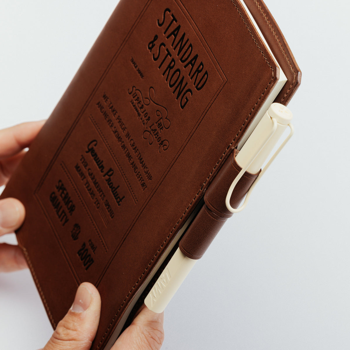 PRE-ORDER: A5 Notebook Cover Keeper, TSL Stamped leather