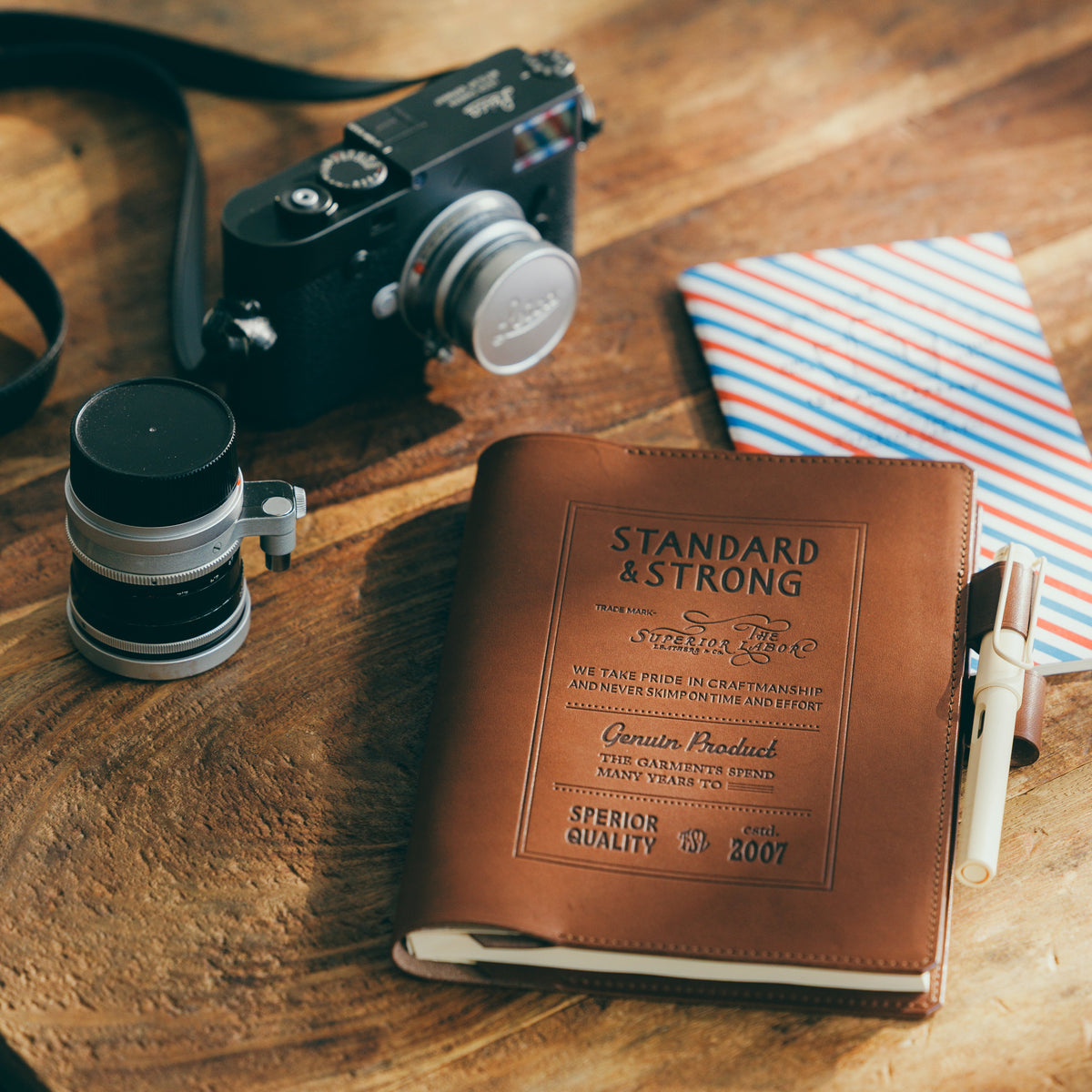 PRE-ORDER: A5 Notebook Cover Keeper, TSL Stamped leather