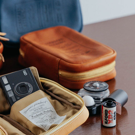 Utility Leather Case, TSL Oil Stamped leather