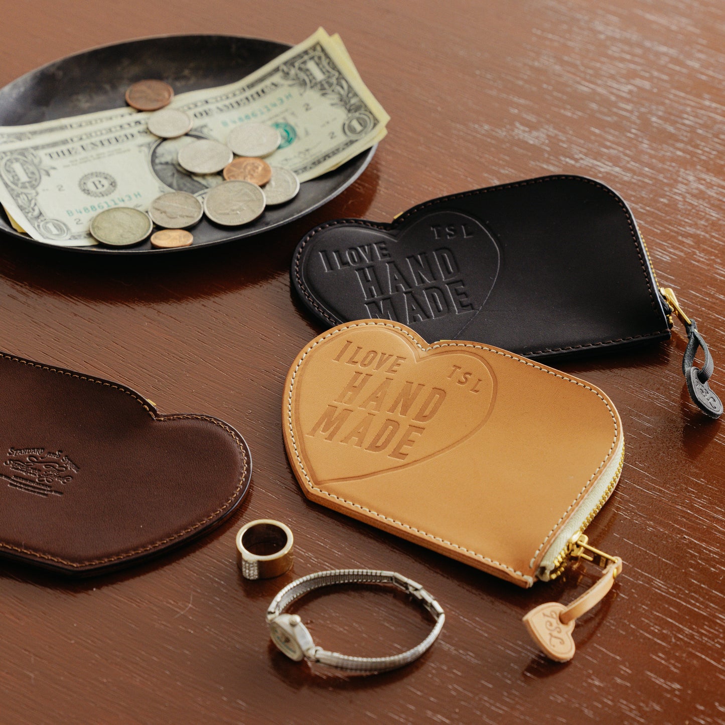 PREORDER: I LOVE HANDMADE, TSL Leather purse