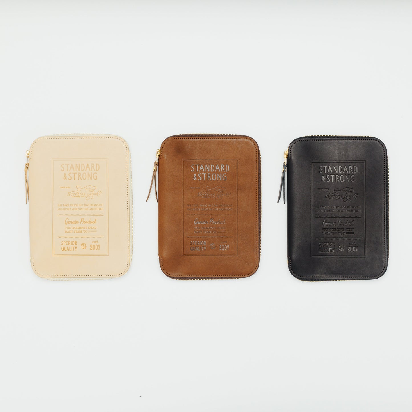 PREORDER: A5 Zip Organizer TSL Stamped Leather