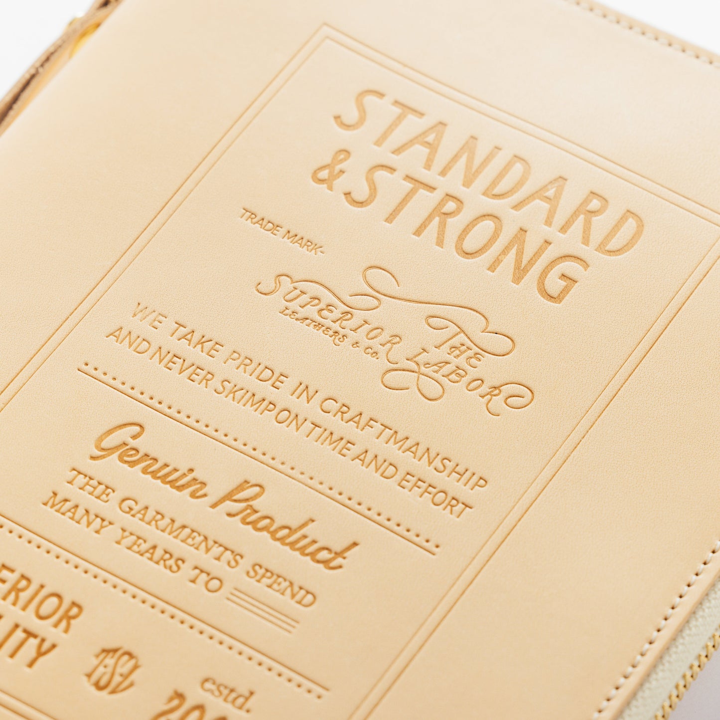 PREORDER: A5 Zip Organizer TSL Stamped Leather