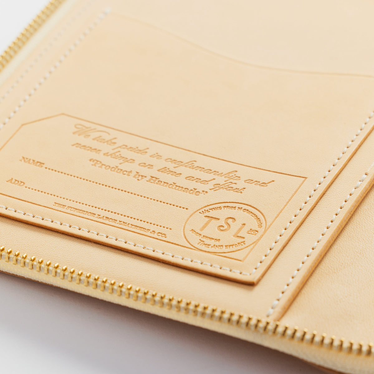 PREORDER: A5 Zip Organizer TSL Stamped Leather