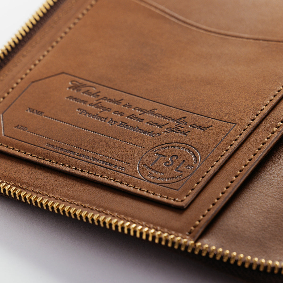 PREORDER: A5 Zip Organizer TSL Stamped Leather