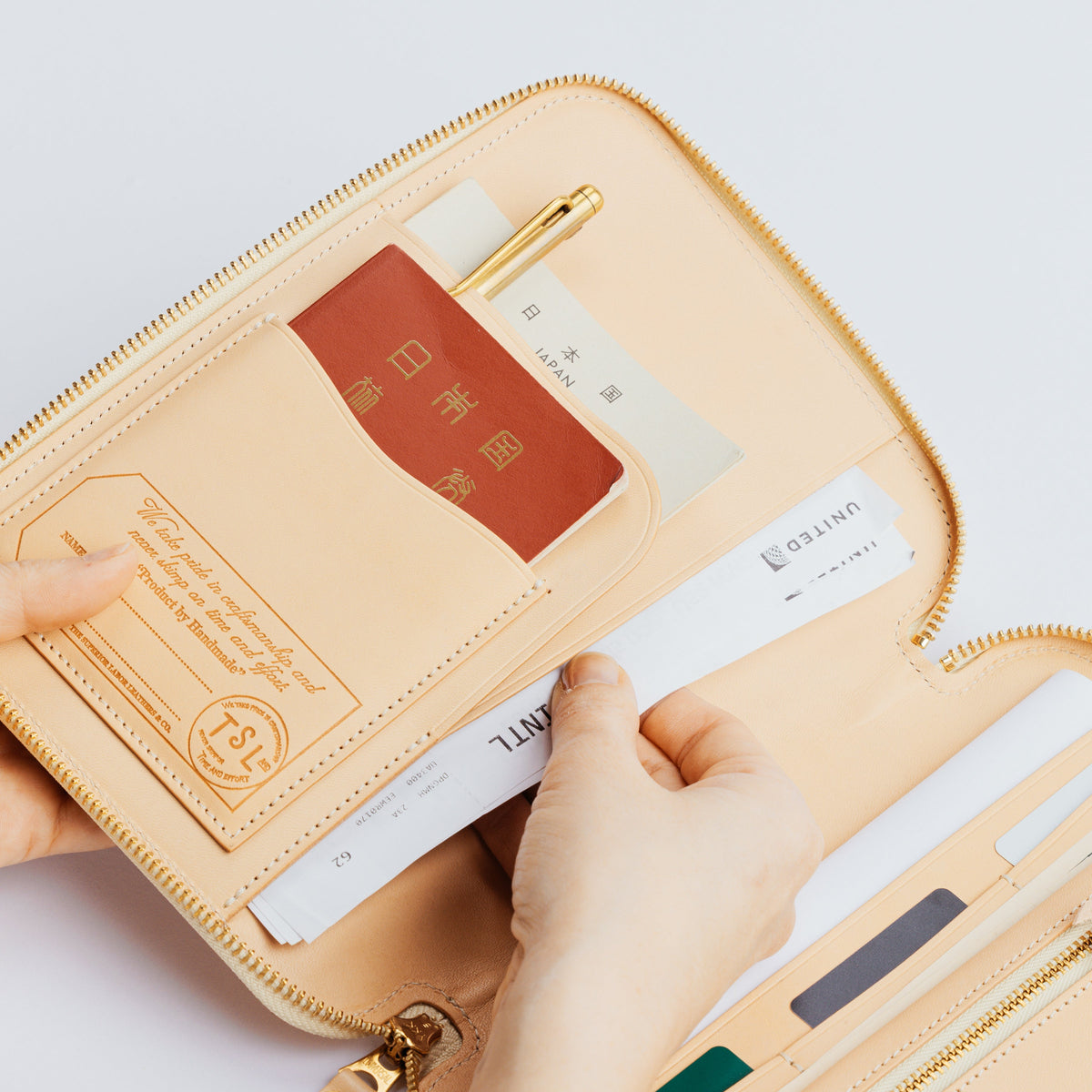 PREORDER: A5 Zip Organizer TSL Stamped Leather