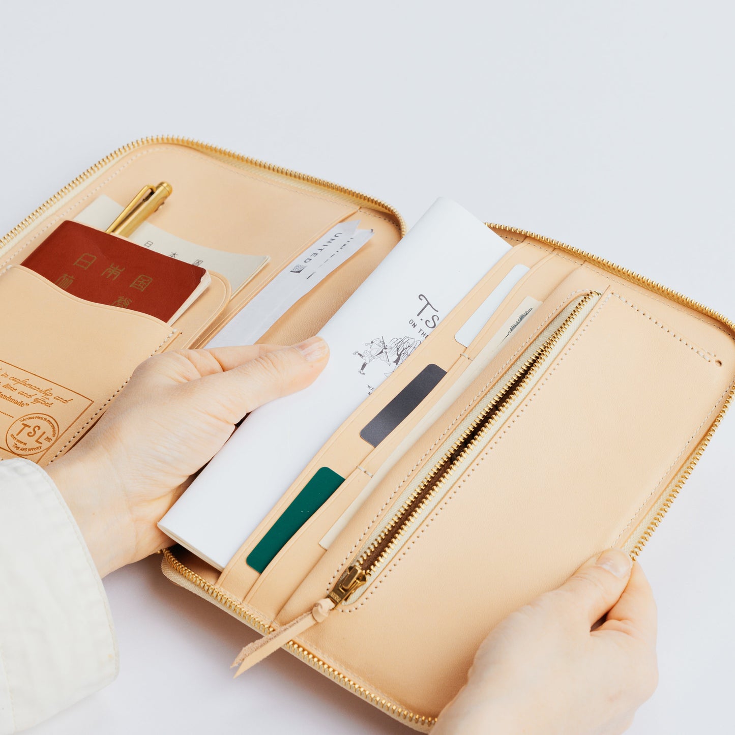 PREORDER: A5 Zip Organizer TSL Stamped Leather