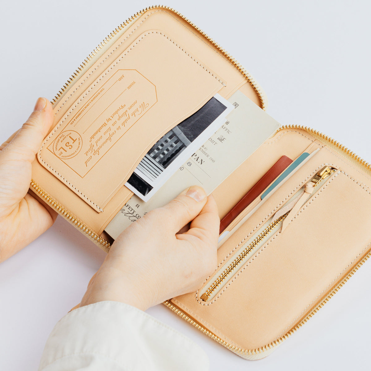 PRE-ORDER: A6 Zip Organizer TSL Stamped Leather
